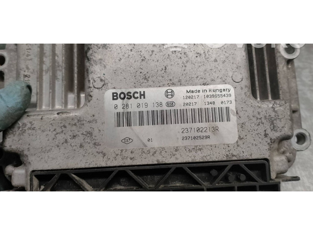 Блок управления двигателя 237102213R, 0281019130 Dacia Lodgy