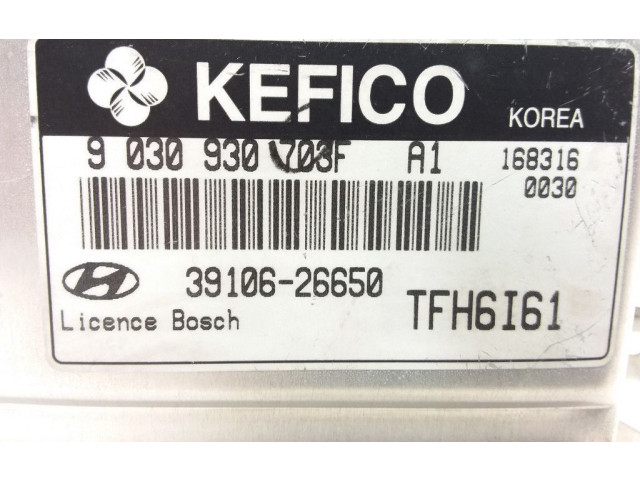 Блок управления двигателя 3910626650, 9030930703F   Hyundai Getz