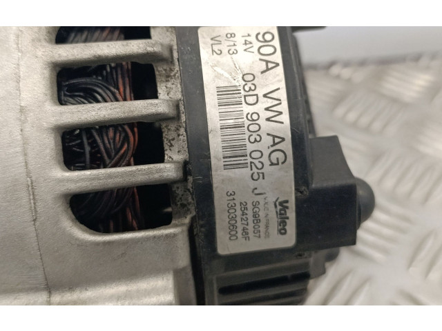 Генератор 03D903025J, 2542746F Skoda Fabia Mk2 (5J)