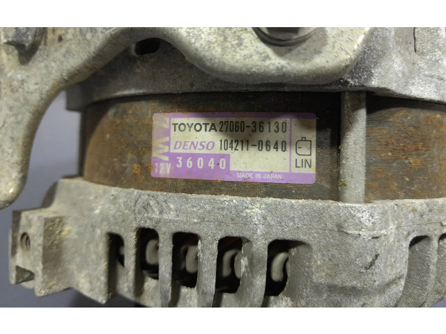 Генератор 27060-36130, 27060-36130 Lexus IS III XE30