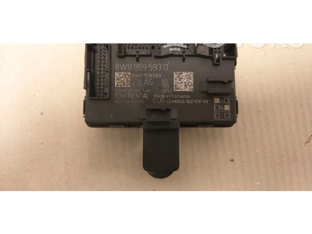 Рулевая рейка  Блок управления центрального замка 8W0959595G, 8W0959595   Audi A4 Allroad  -  года