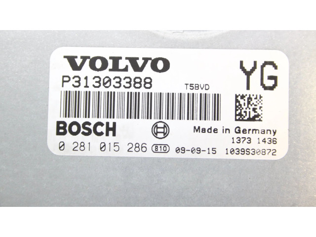 Блок управления двигателя 31303388, 0281015286 Volvo S80