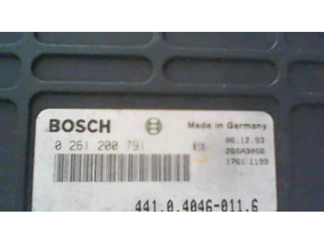 Блок управления двигателя 0261200791 Skoda Favorit (781)