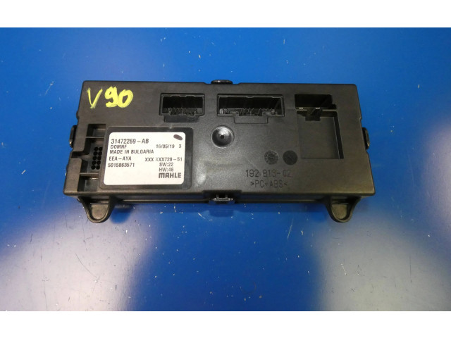 Блок управления климат-контролем 31472269, 31472269   Volvo S90, V90