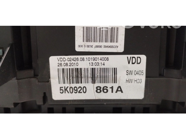 Панель приборов 5K0920861A Volkswagen Golf VI