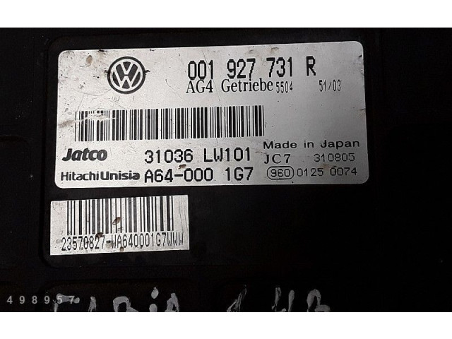 Блок управления коробкой передач 001927731r Skoda Fabia Mk1 (6Y)
