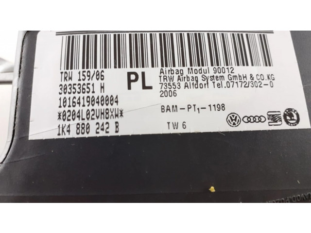 Подушка безопасности в сиденье 1K4880242B, E509E334259U176   Volkswagen Golf V