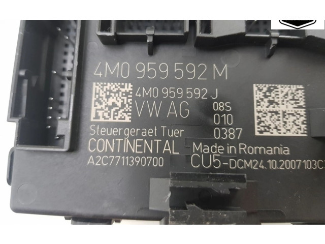 Блок управления центрального замка 4M0959592M, 4M0959592M Audi e-tron