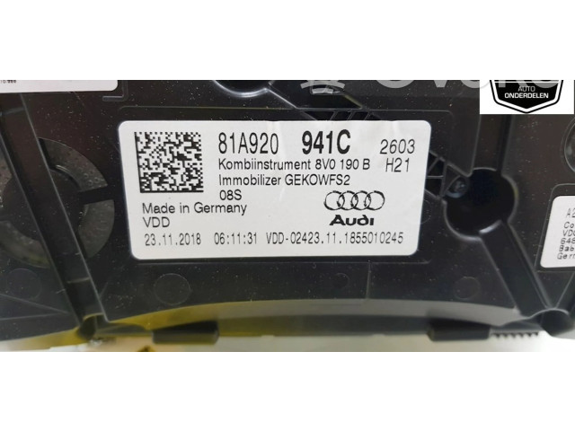 Панель приборов 81A920941C, 81A920941C   Audi Q2 -       