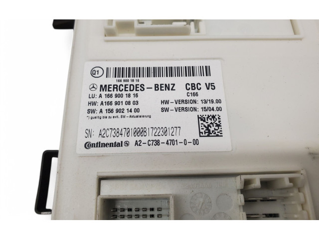 Блок комфорта A1669001816   Mercedes-Benz GL X166   