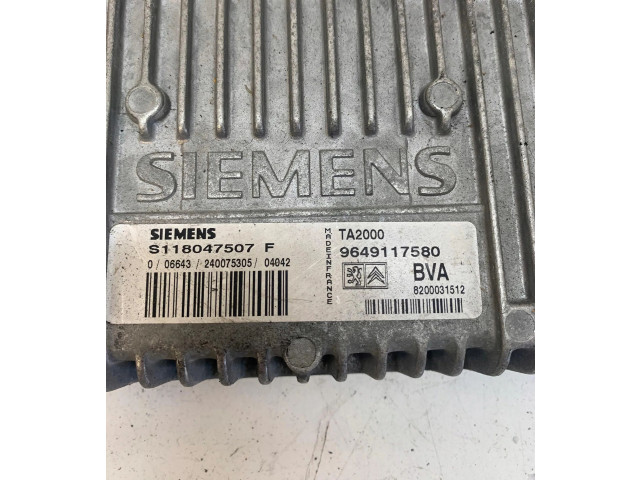 Блок управления коробкой передач S118047507F Citroen C5