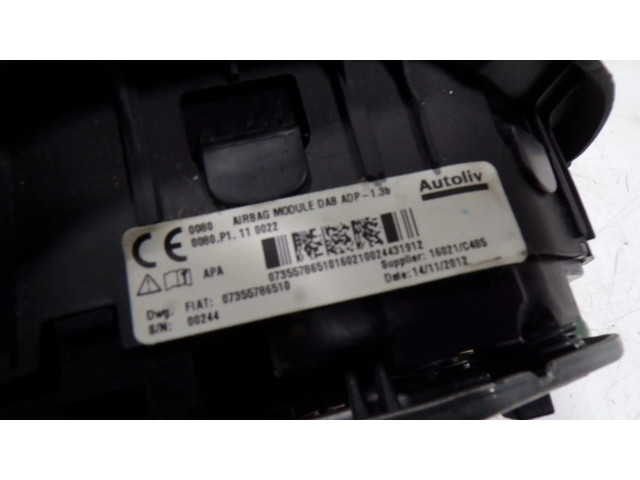 Подушка безопасности водителя 735612116, 07355786510   Fiat 500E