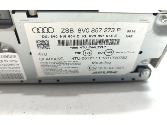 Дисплей 8V0857273P Audi A3 S3 8V