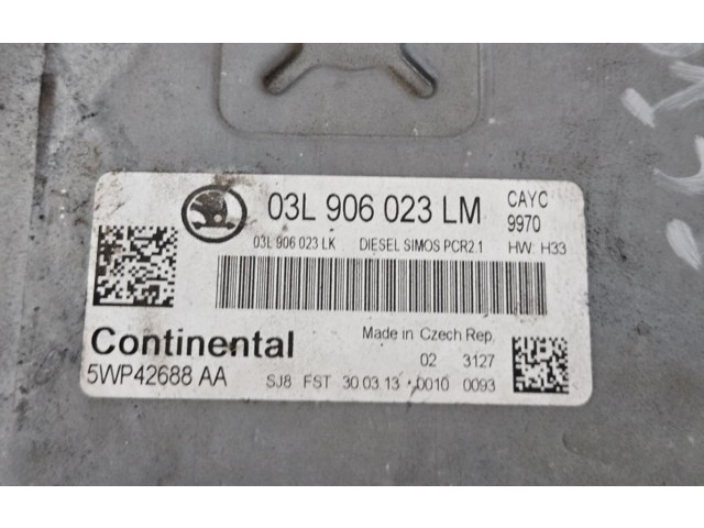 Блок управления двигателем Блок управления 03L906023LM Skoda Rapid (NH)