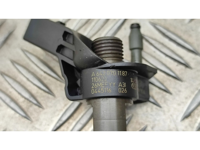 Vstřikovač A6420701187, 0445116026 Mercedes-Benz E W212 pro naftový motor 3.0 642850