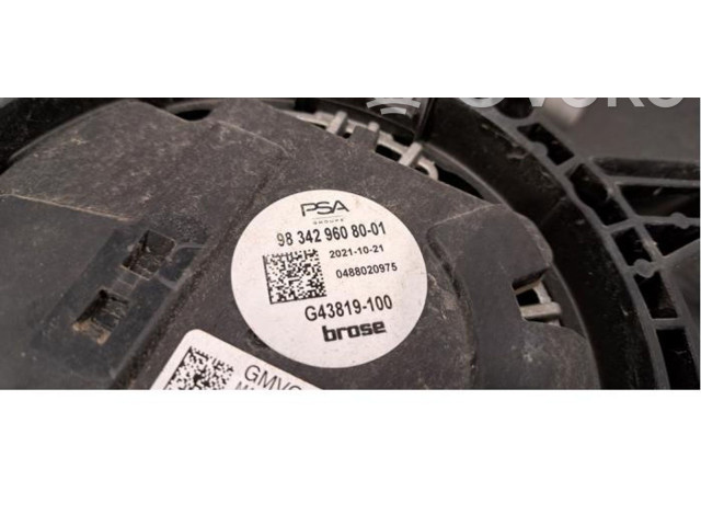 Комплект вентиляторов 9834296080 Citroen Jumpy