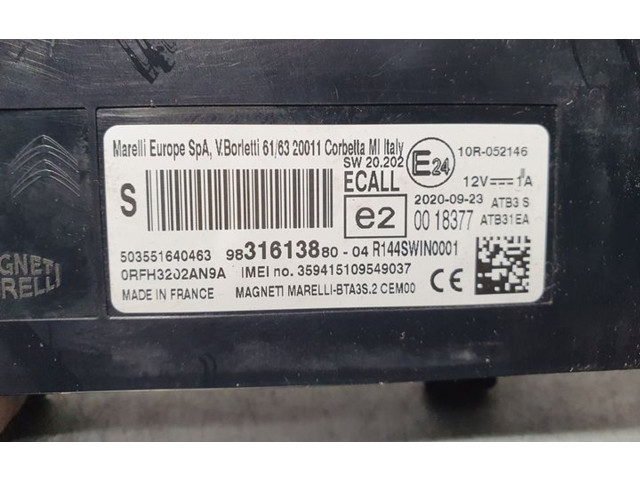 Блок управления 9824532180, 0263014165 Citroen C3 Aircross