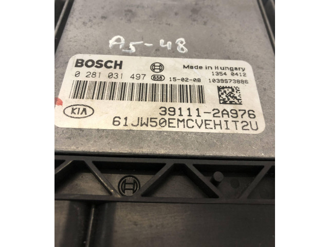 Блок управления двигателя 391112A976, 0281031497   KIA Ceed
