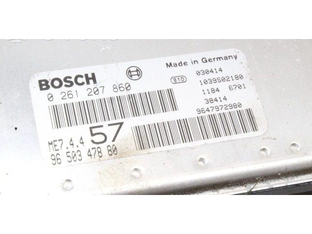 Řídící jednotka 0261207860, 9650347880 Citroen C3 Pluriel 2005