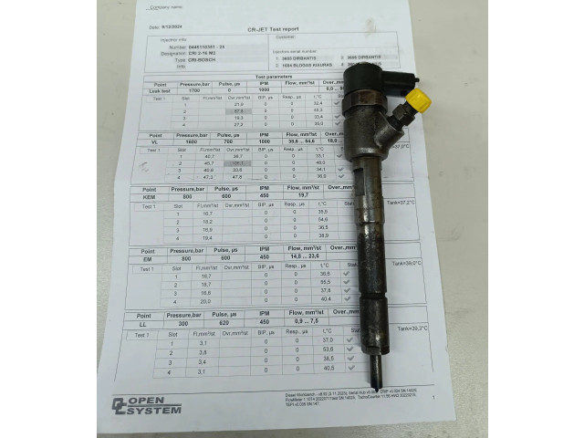 Vstřikovač 0445110351 Alfa Romeo Mito pro naftový motor 1.2