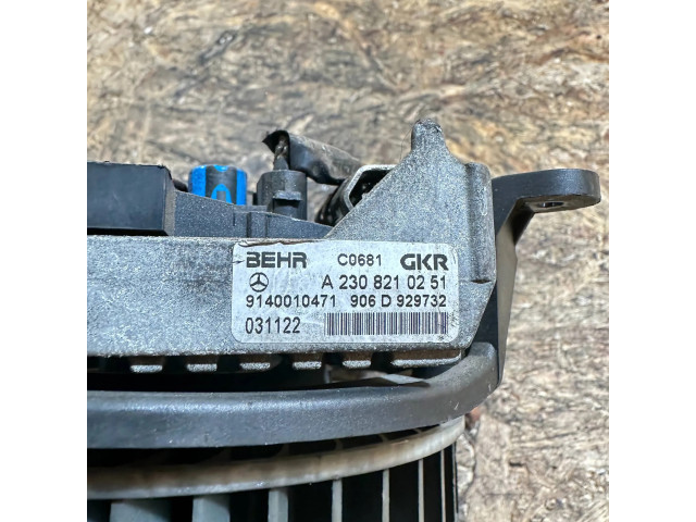 Вентилятор печки    A2308210251, 9140010471   Mercedes-Benz E W211