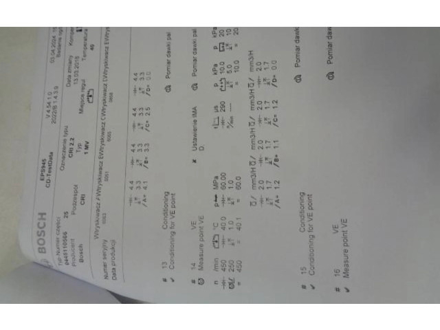 Комплект жиклеров (форсунок) 0445110566 Peugeot 308