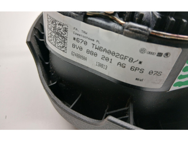 Подушка безопасности водителя 8V0880201AG6PS, 8V0880201AG6PS   Audi A3 S3 8V