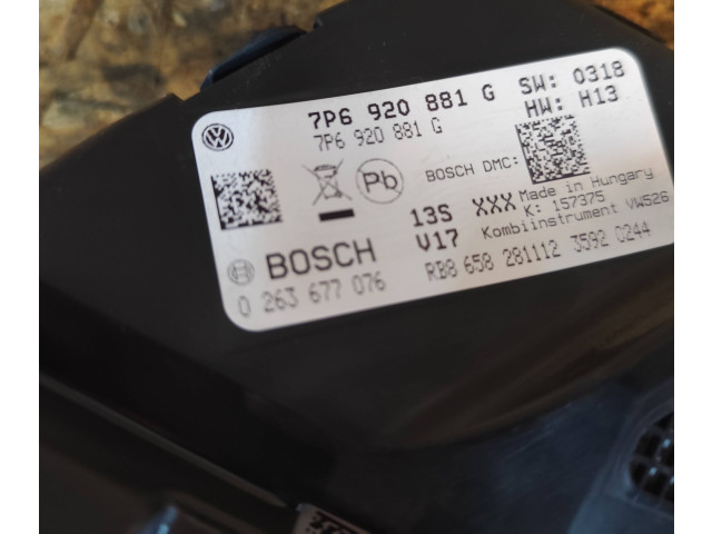 Přístrojová deska  Volkswagen Touareg II 2013 7P6920881G, 0263677076  