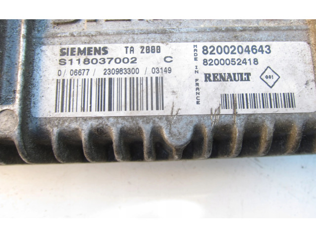 Блок управления коробкой передач 8200204643, S118037002C Renault Clio II