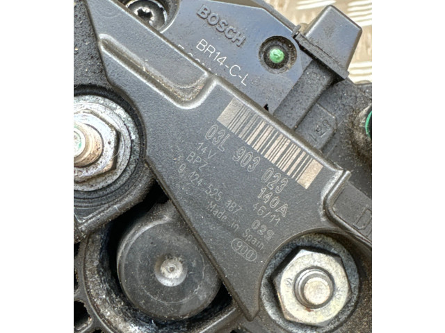 Генератор 03L903023, 0124525187 Volkswagen Touran II