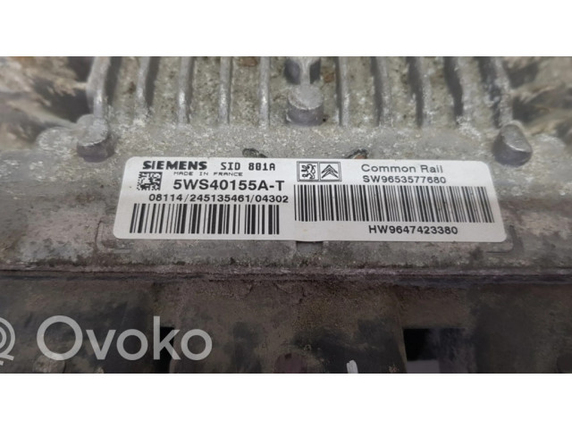 Řídící jednotka 5WS40155AT, 9647423380   Citroen Berlingo 2001