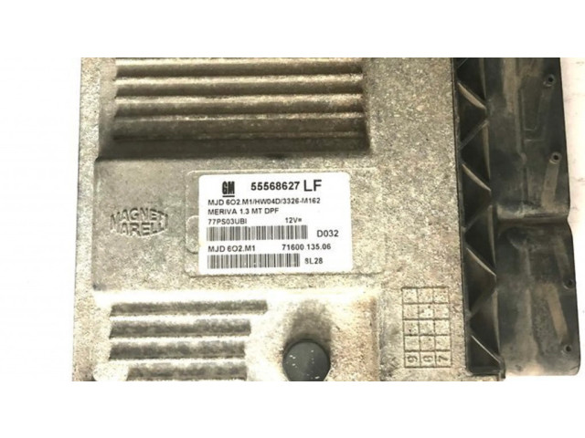 Блок управления двигателя 55568627LF, MJD602M1 Opel Meriva A