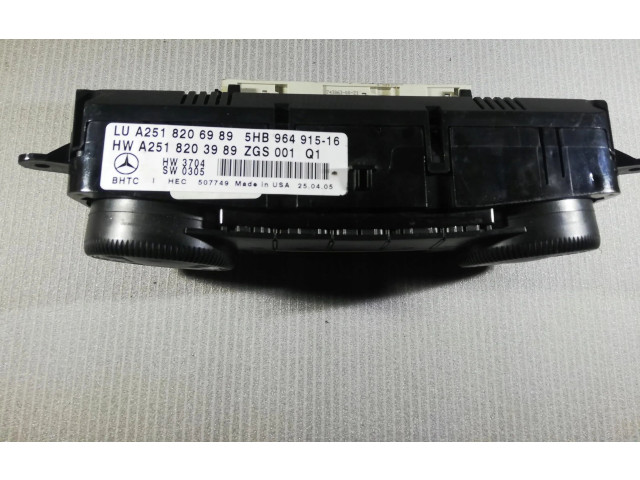 Steuergerät Klimaanlage A2518206989 Mecedes-Benz R W251