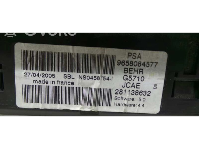 Блок управления климат-контролем 9658084577 Citroen C4 I