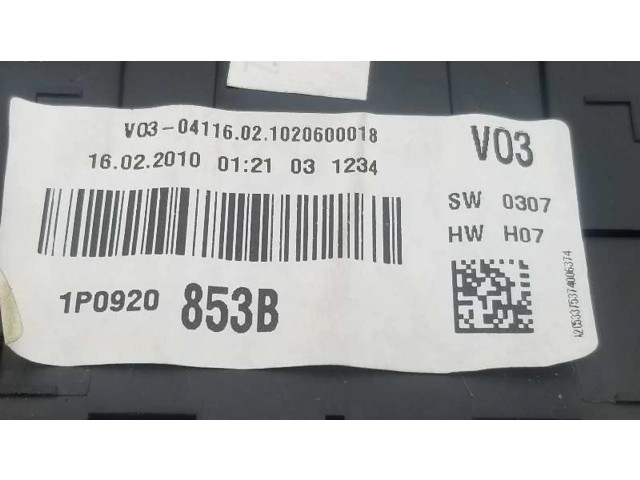 Přístrojová deska Seat Altea XL 2004 1P0920853B
