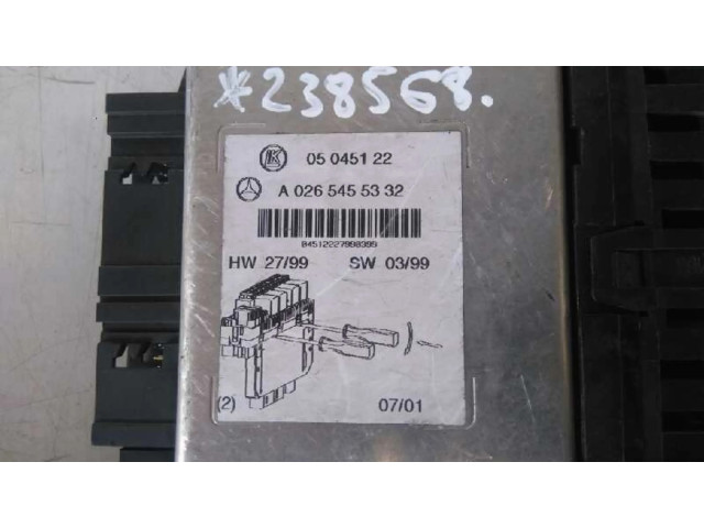 Pojistková skříňka A0265455332, 05045122 Mercede-Benz S W220 2001