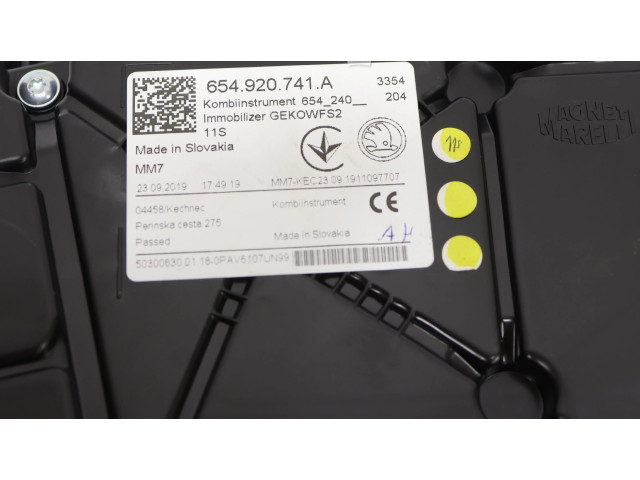 Панель приборов 654920741A Skoda Scala