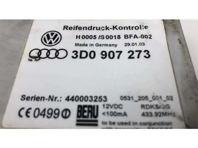 Padangų slėgio valdymo blokas