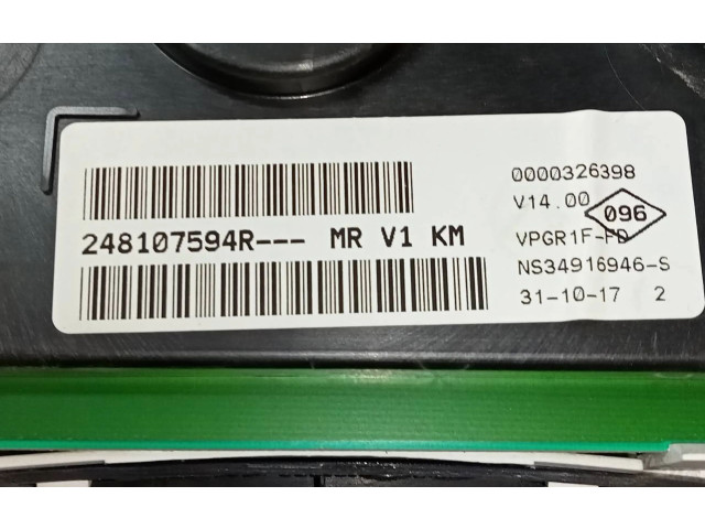 Панель приборов 248107594R Dacia Dokker