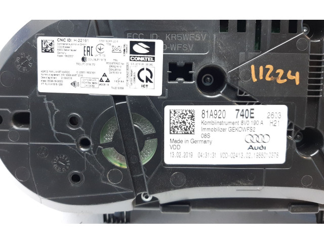 Панель приборов 81A920740E, 81A920740E Audi Q2 -