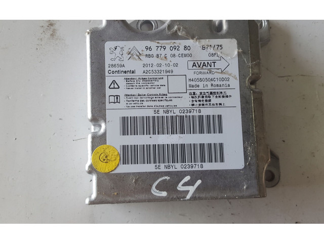 Блок подушек безопасности 96779092A Citroen C4 II