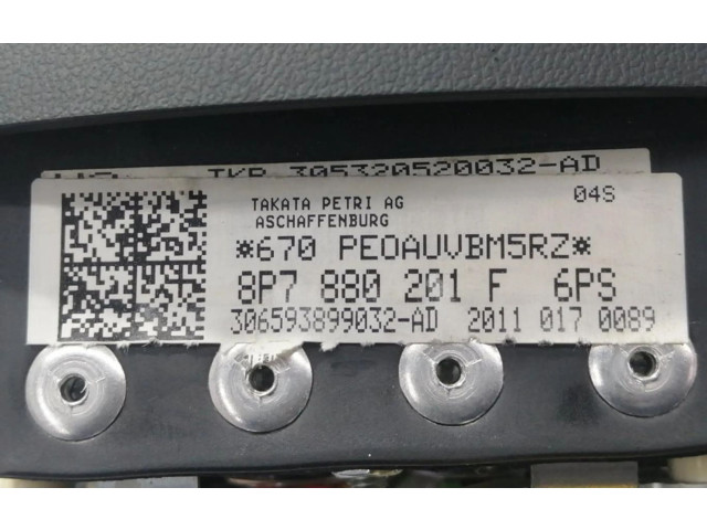 Подушка безопасности двери 8P7880201F, 8P7880201F Audi A3 S3 A3 Sportback 8P