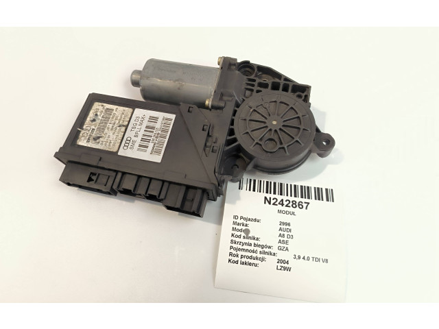 Передний двигатель механизма для подъема окон 4E1910802B, 098092105 Audi A8 S8 D3 4E