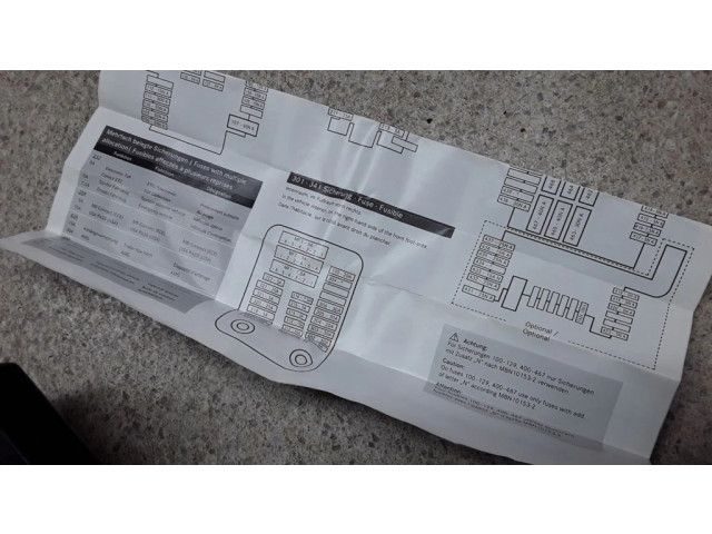 Pojistková skříňka A2055848201 Mercedes-Benz C W205 2017