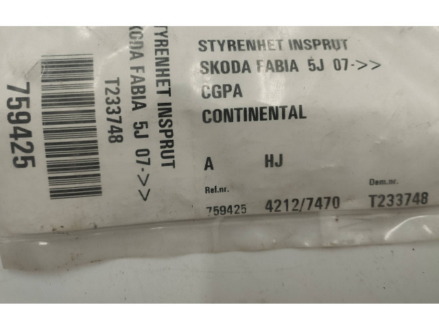 Блок управления двигателя 03E906019C, 5WA11004 Skoda Fabia Mk2 (5J)