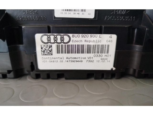 Панель приборов 8U0920930E Audi Q3 8U