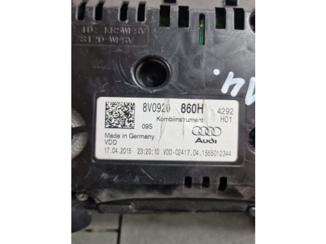 Панель приборов Audi A3 S3 8V