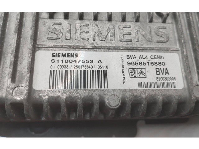 Блок управления коробкой передач S118047553A, 9658516880 Citroen Xsara