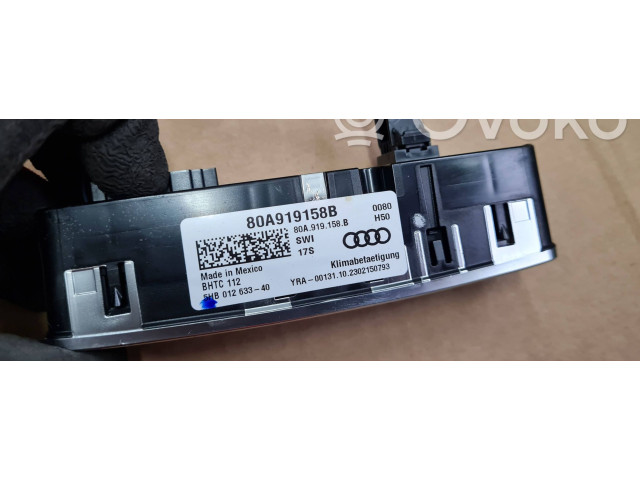 Блок управления климат-контролем 80A919158B, 5HB01263344 Audi Q5 SQ5