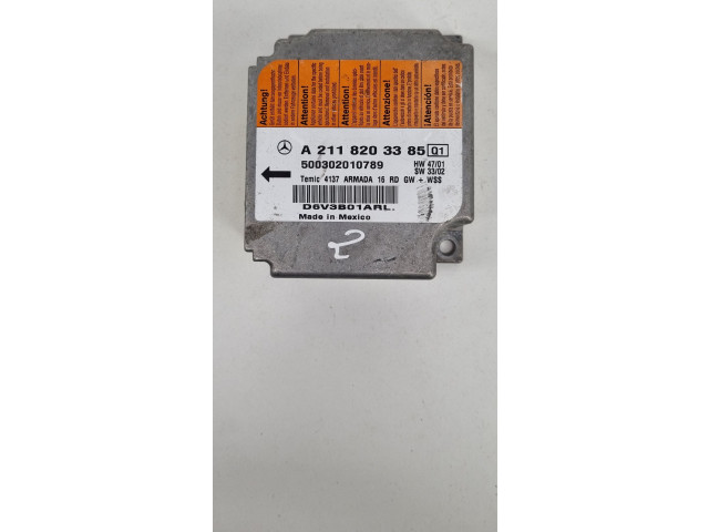 Блок подушек безопасности A2118203385   Mercedes-Benz E W211